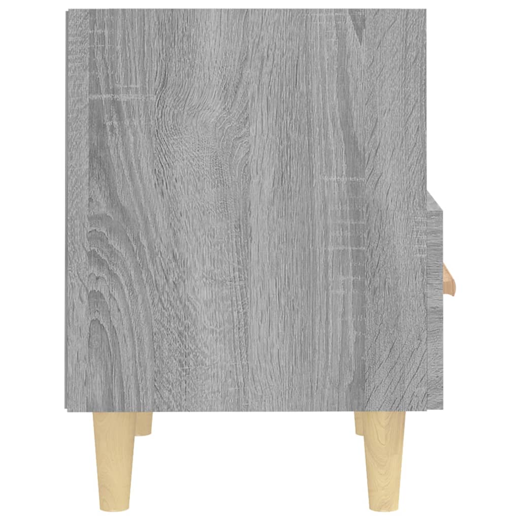 Nachtkastjes 2 St 40X35X47 Cm Grijs Sonoma Eikenkleurig