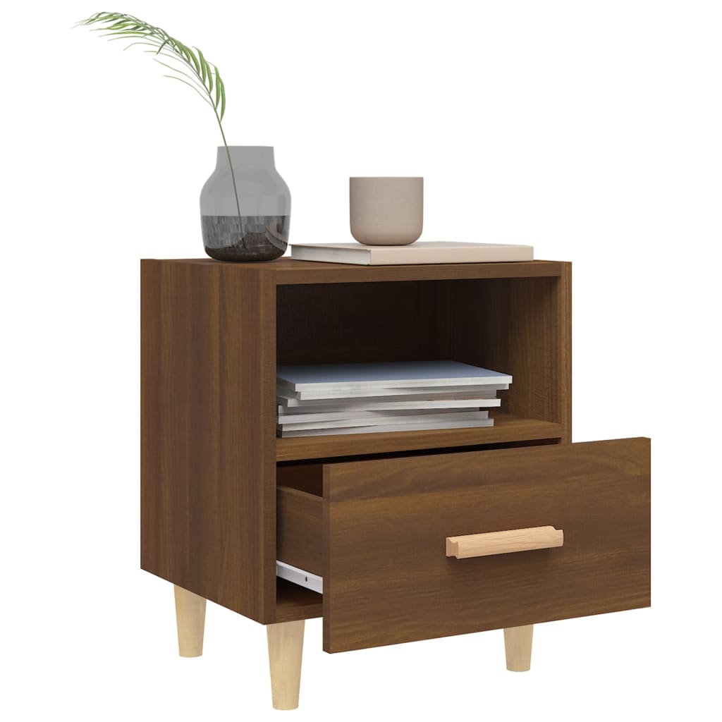Nachtkastjes 2 St 40X35X47 Cm Bruineikenkleurig
