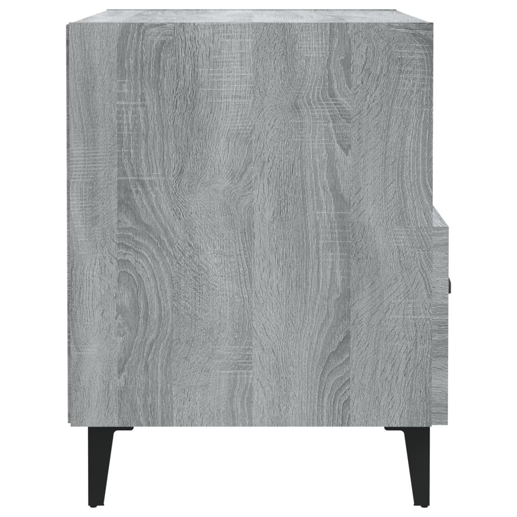 Nachtkastjes 2 St Bewerkt Hout Grijs Sonoma Eikenkleurig