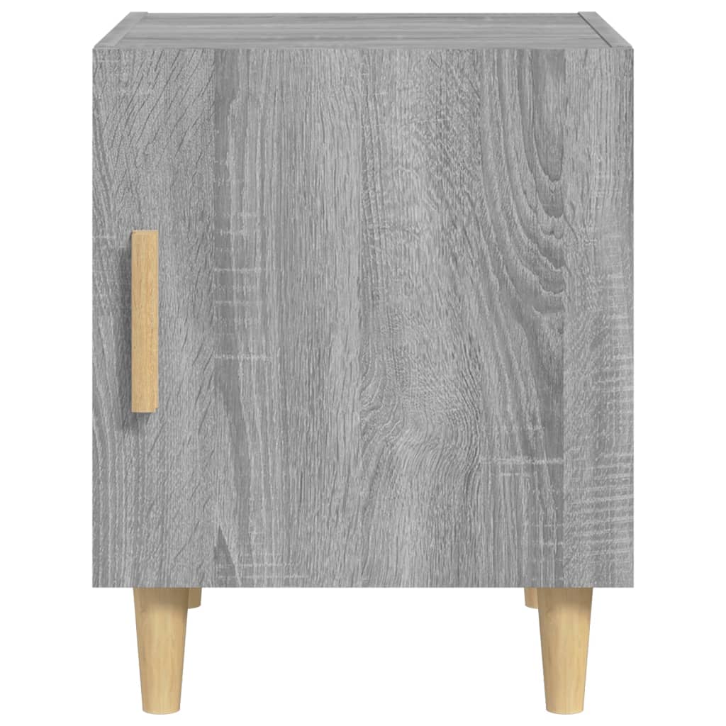 Nachtkastje Bewerkt Hout Grijs Sonoma Eikenkleurig