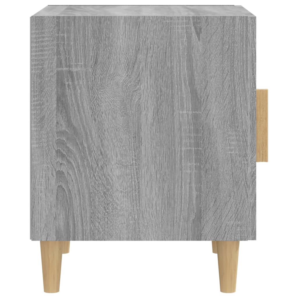 Nachtkastje Bewerkt Hout Grijs Sonoma Eikenkleurig