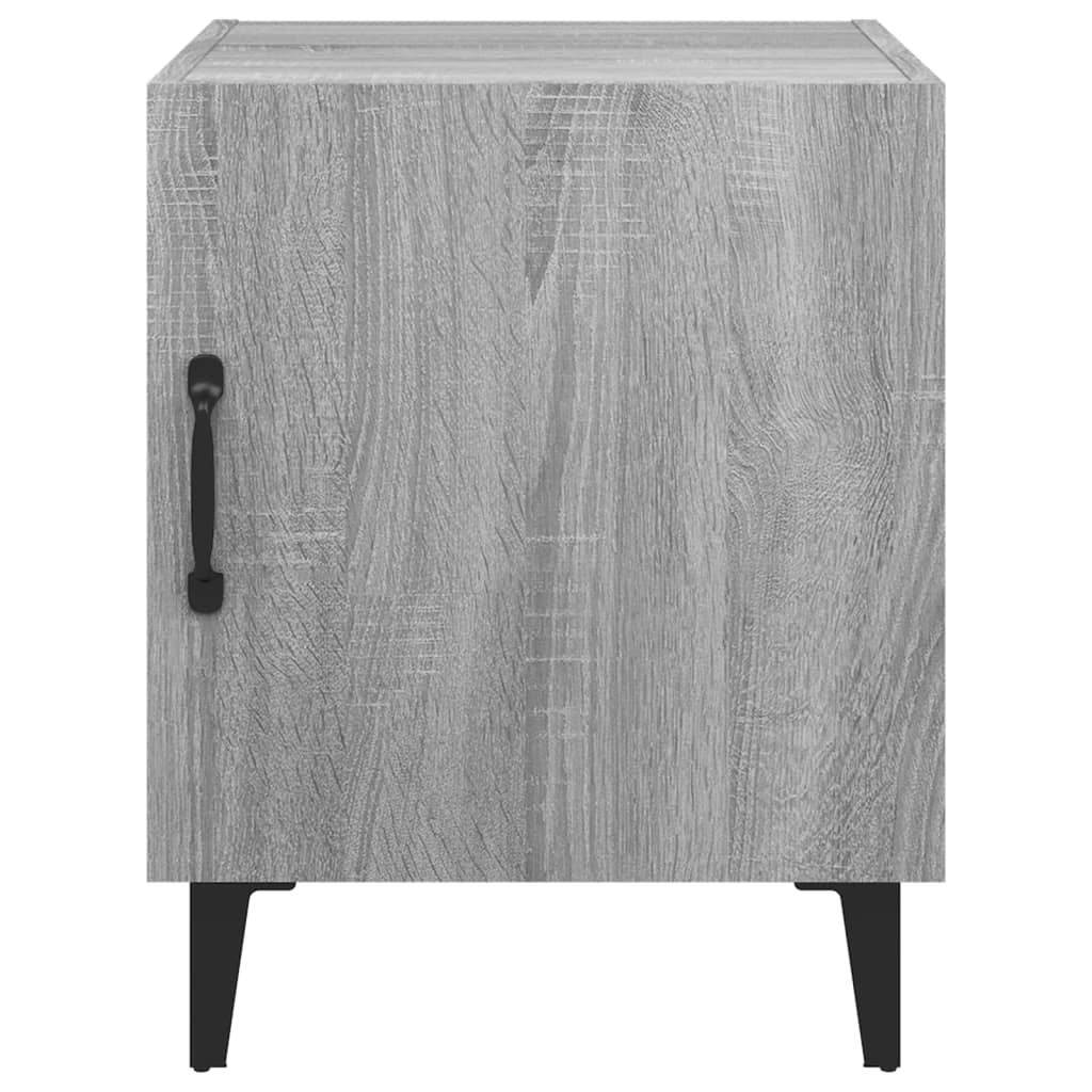 Nachtkastje Bewerkt Hout Grijs Sonoma Eikenkleurig