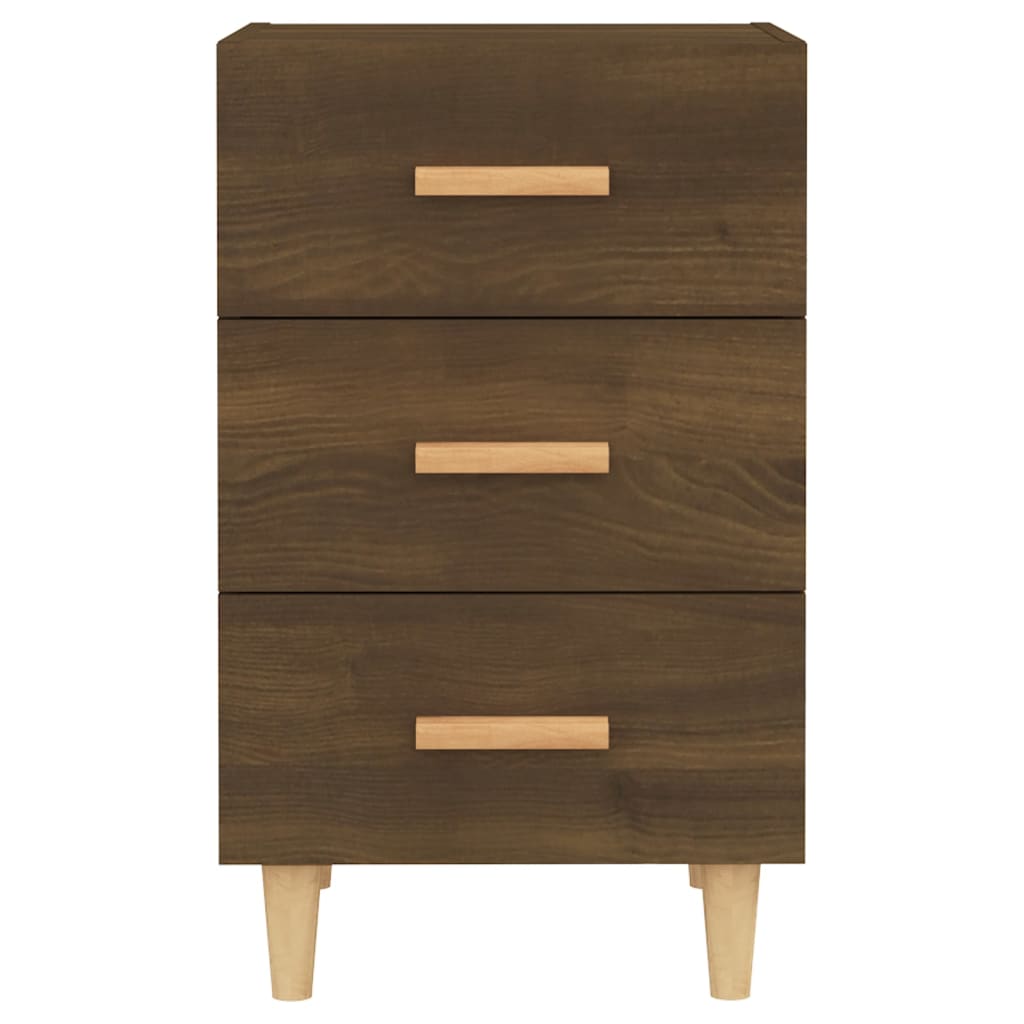 Nachtkastje 40X40X66 Cm Bewerkt Hout Bruineikenkleurig