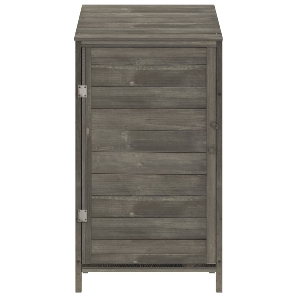 Tuinschuur 55X52X112 Cm Massief Vurenhout Antracietkleurig