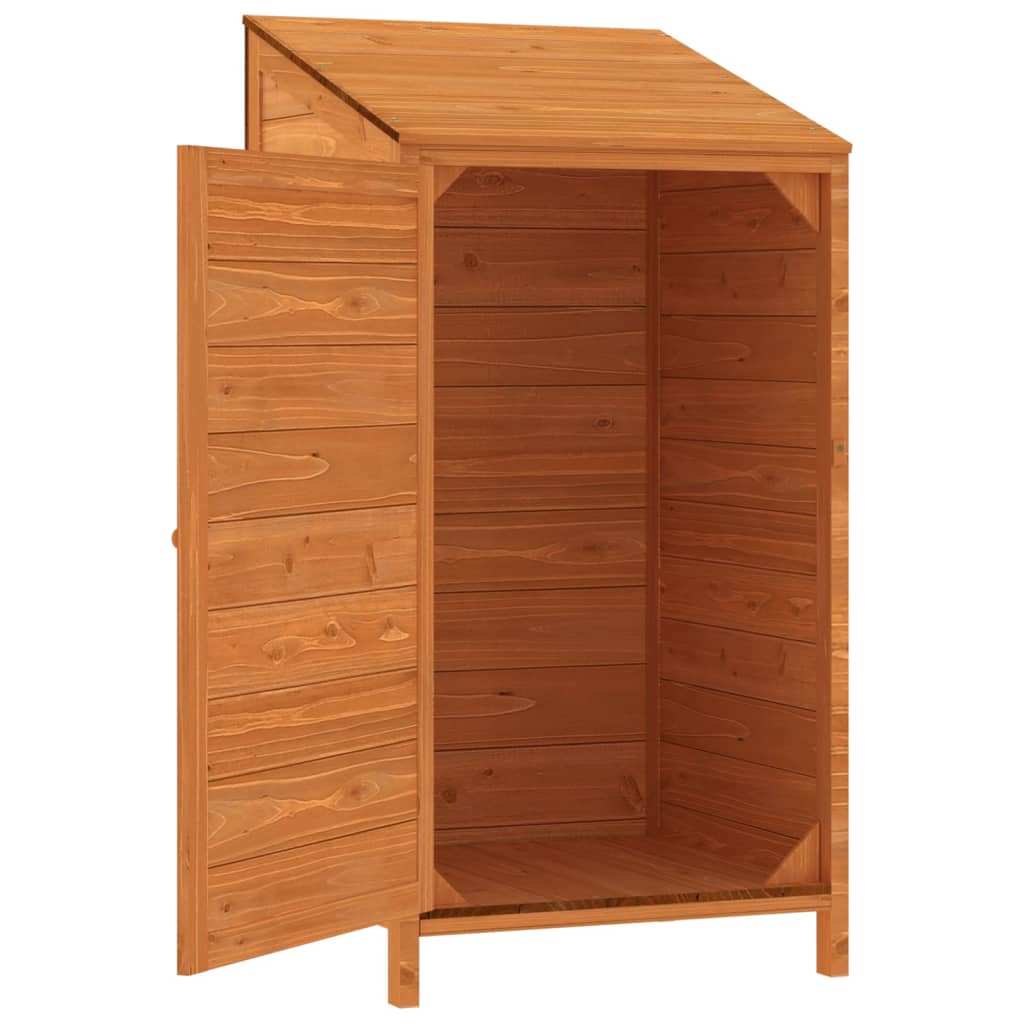 Tuinschuur 55X52X112 Cm Massief Vurenhout Bruin