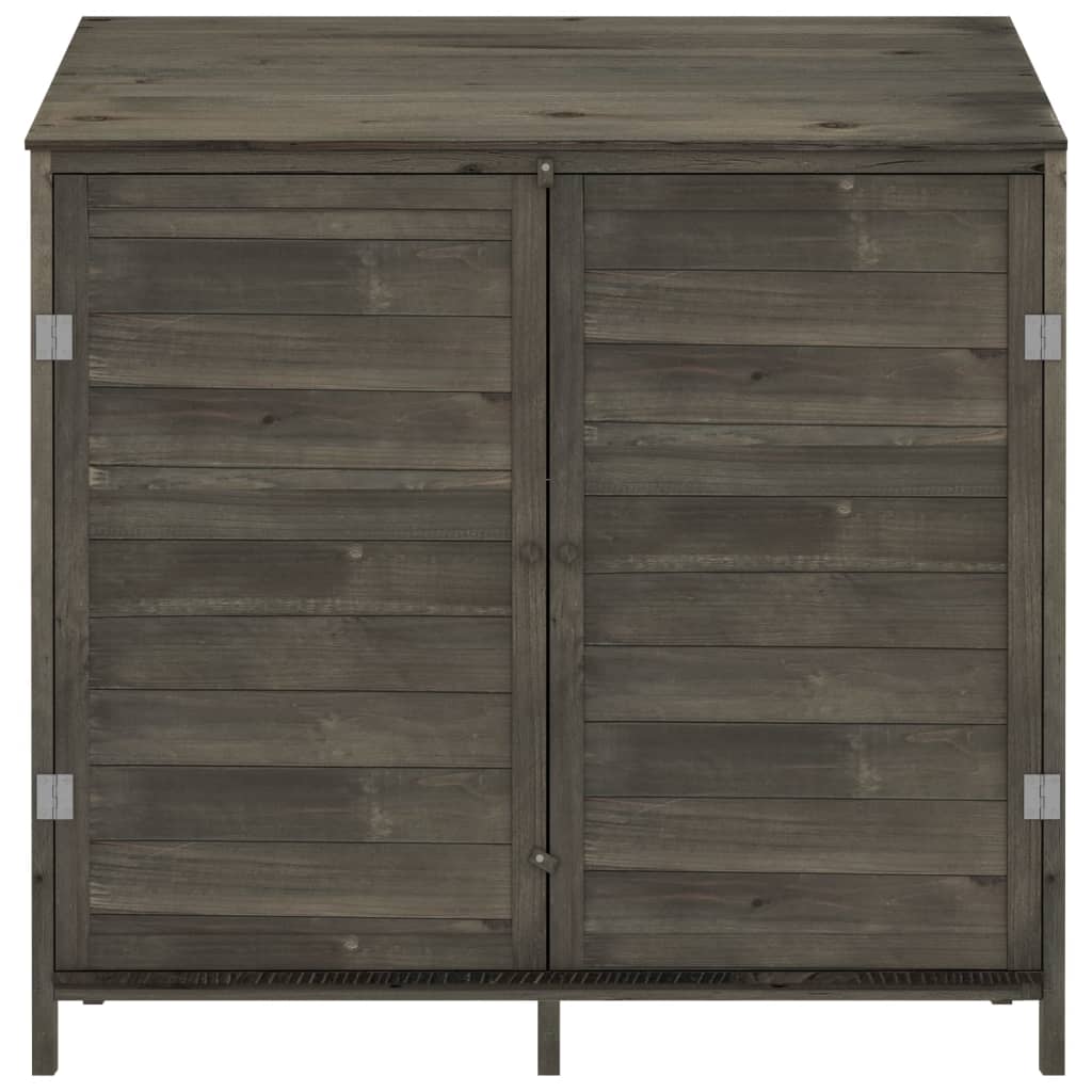 Tuinschuur 102X52X112 Cm Massief Vurenhout Antracietkleurig