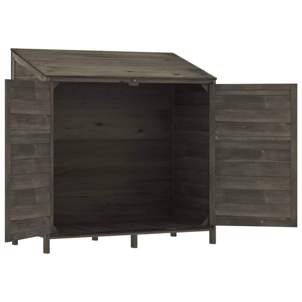 Tuinschuur 102X52X112 Cm Massief Vurenhout Antracietkleurig