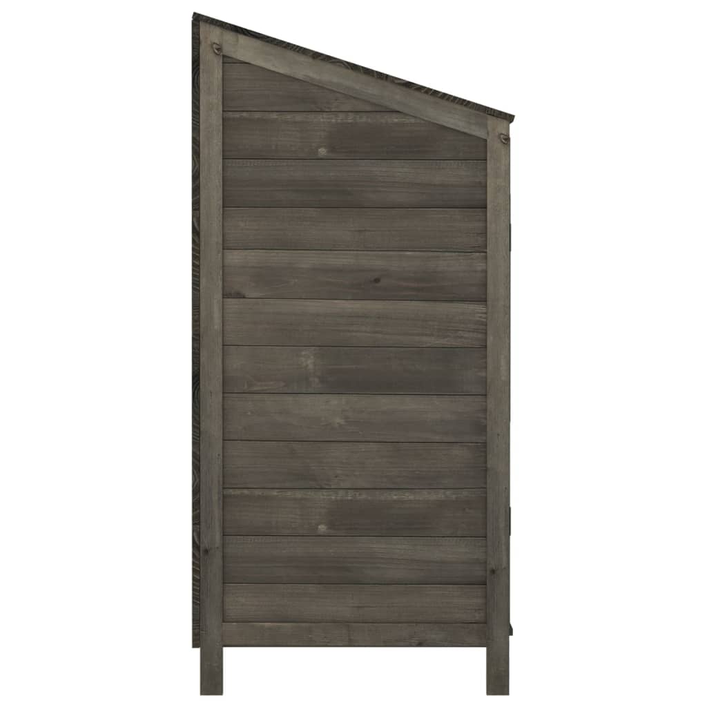 Tuinschuur 102X52X112 Cm Massief Vurenhout Antracietkleurig