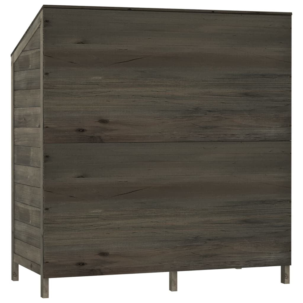 Tuinschuur 102X52X112 Cm Massief Vurenhout Antracietkleurig
