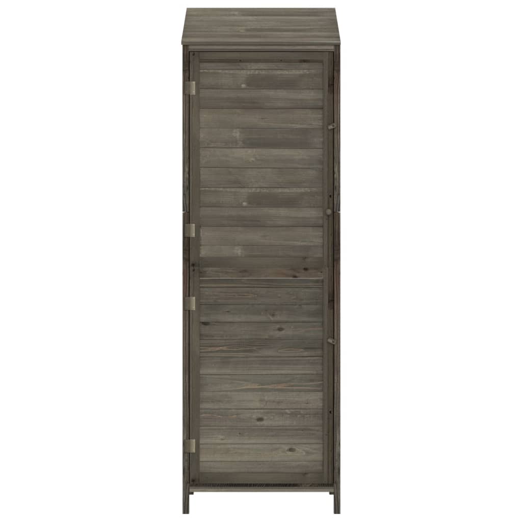 Tuinschuur 55X52X174,5 Cm Massief Vurenhout Antracietkleurig