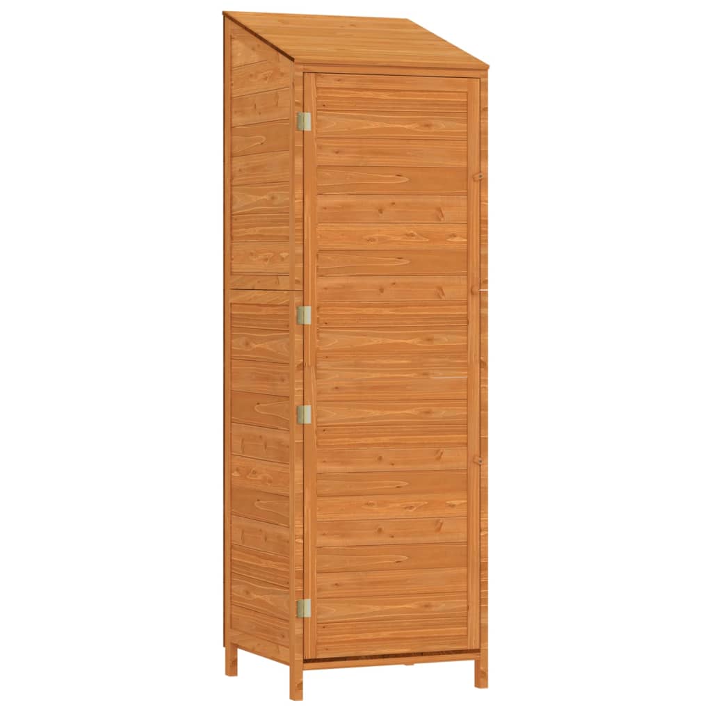 Tuinschuur 55X52X174,5 Cm Massief Vurenhout Bruin