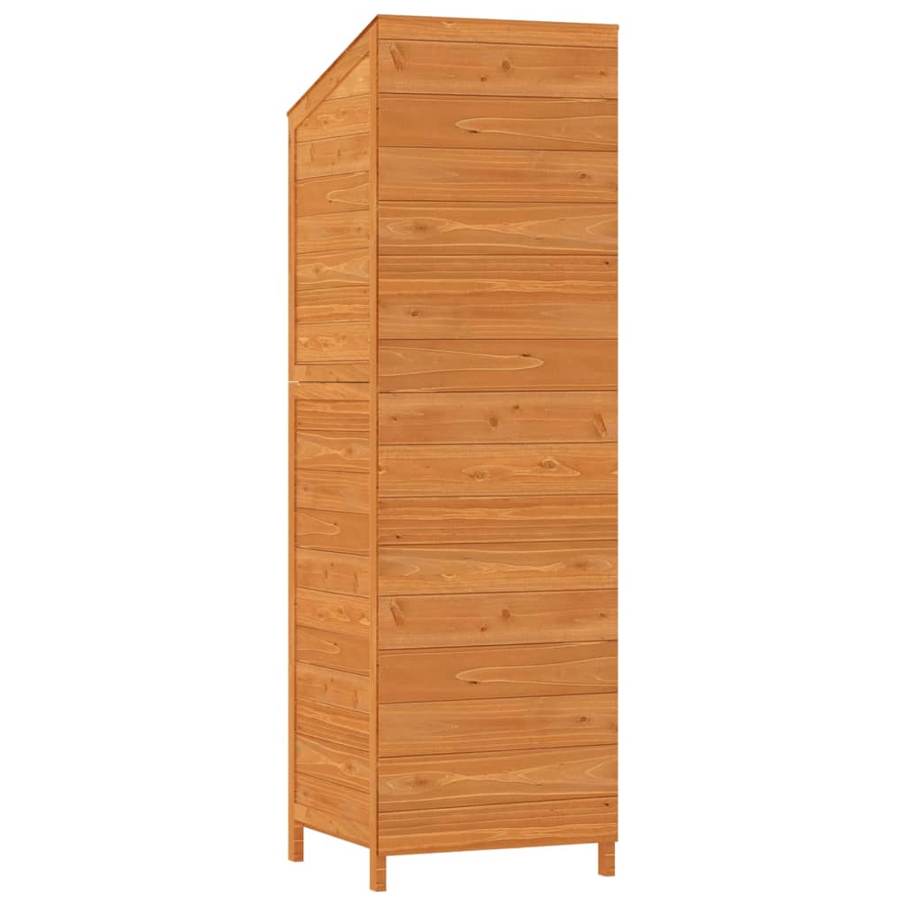 Tuinschuur 55X52X174,5 Cm Massief Vurenhout Bruin