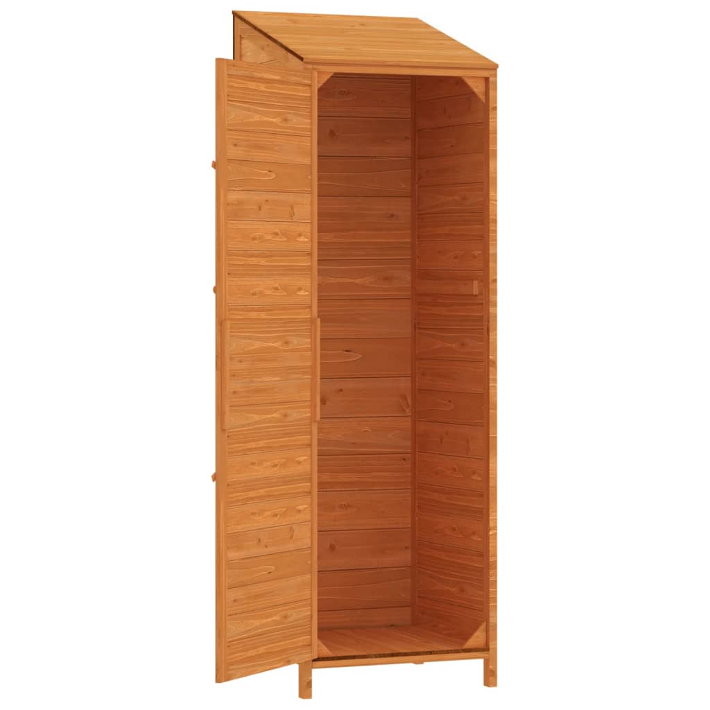 Tuinschuur 55X52X174,5 Cm Massief Vurenhout Bruin