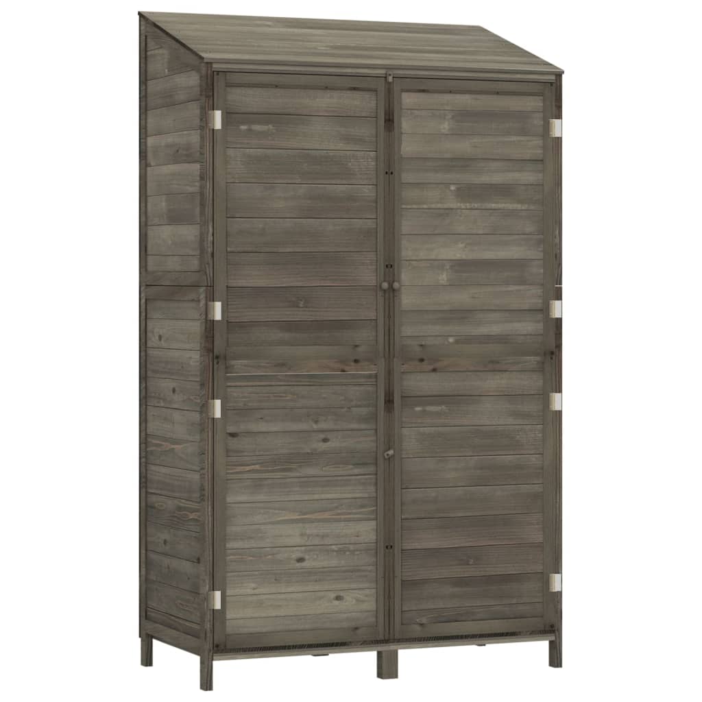 Tuinschuur 102X52X174,5 Cm Massief Vurenhout Antracietkleurig