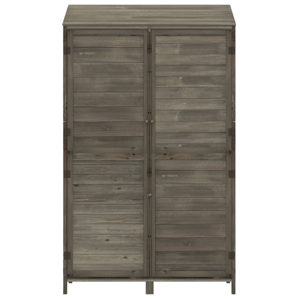 Tuinschuur 102X52X174,5 Cm Massief Vurenhout Antracietkleurig