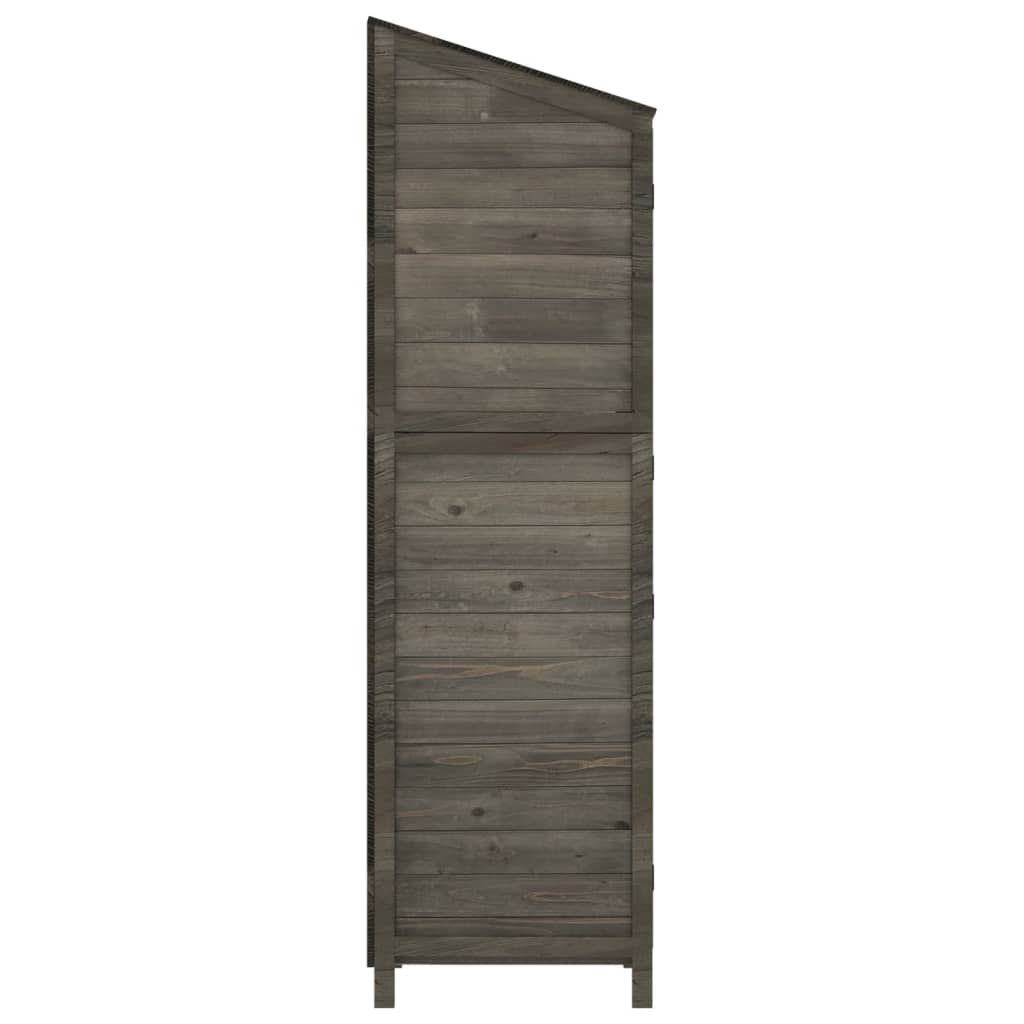 Tuinschuur 102X52X174,5 Cm Massief Vurenhout Antracietkleurig