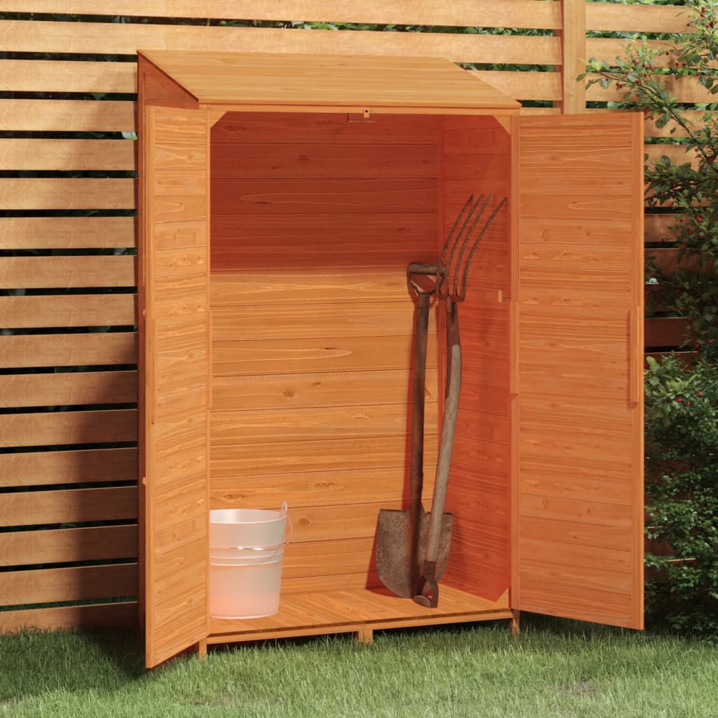 Tuinschuur 102X52X174,5 Cm Massief Vurenhout Bruin