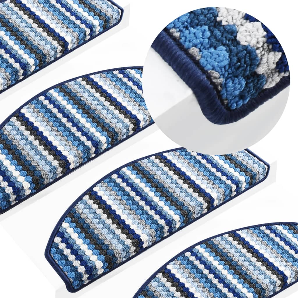 Trapmatten Zelfklevend 15 St 65X28 Cm Meerkleurig Blauw