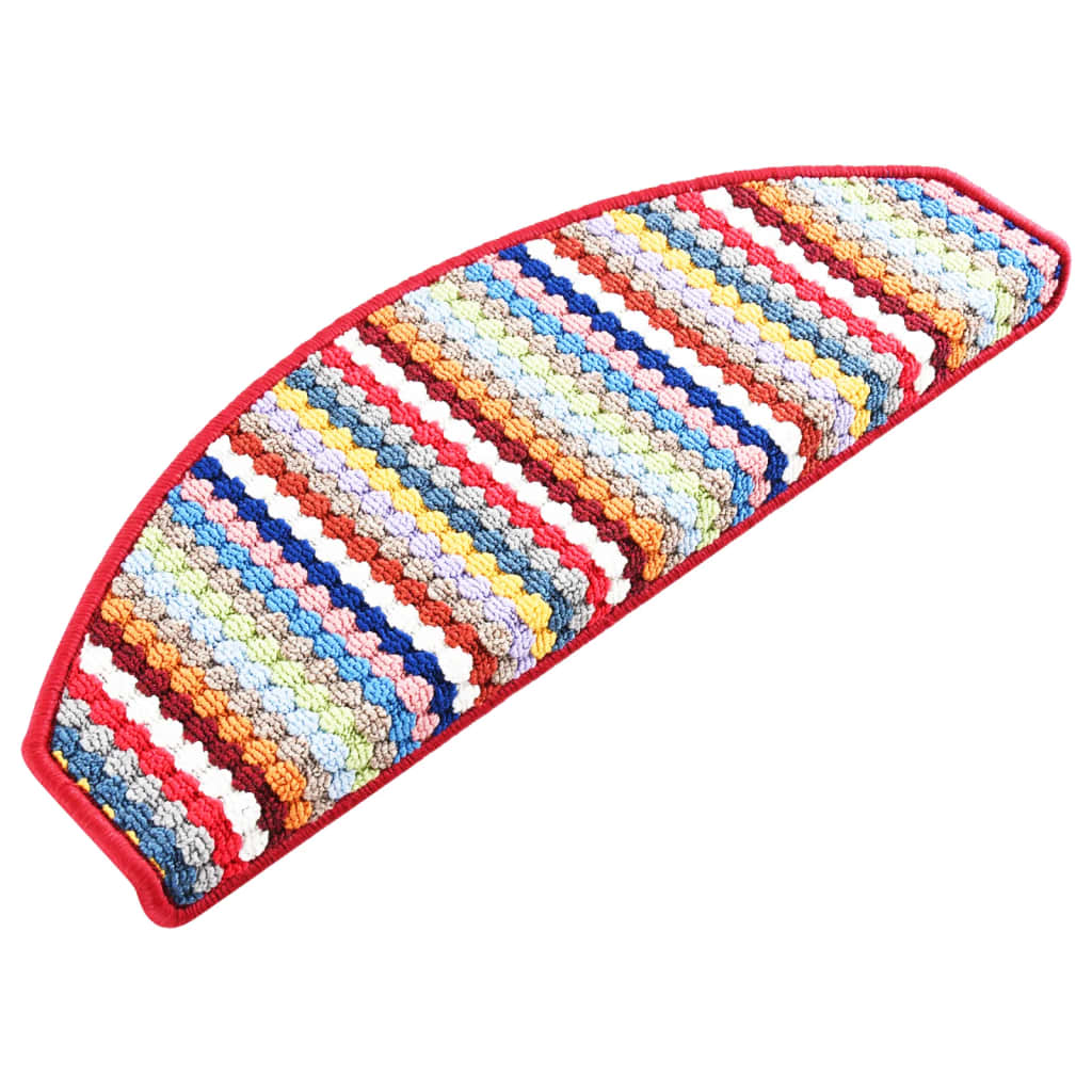 Trapmatten Zelfklevend 15 St 65X28 Cm Meerkleurig Rood