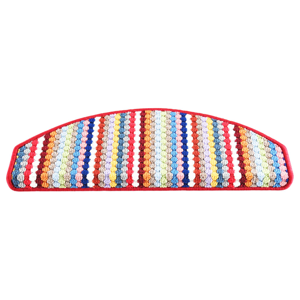 Trapmatten Zelfklevend 15 St 65X28 Cm Meerkleurig Rood