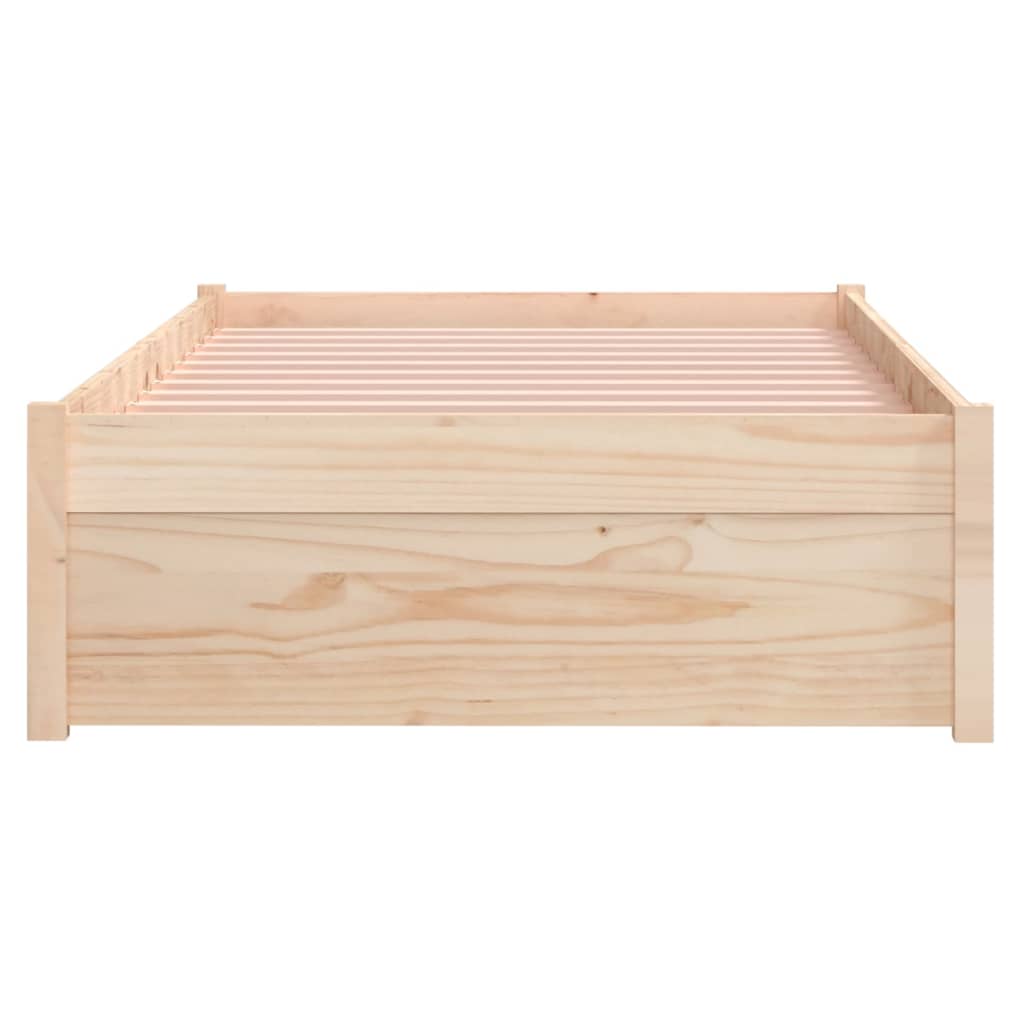 Bedframe Massief Hout 75X190 Cm 2Ft6 Small Single
