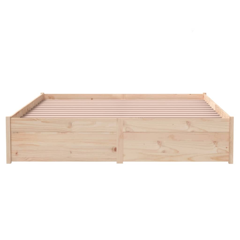 Bedframe Massief Hout 140X190 Cm