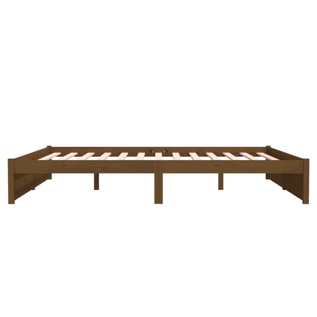 Bedframe Massief Hout Honingbruin 180X200 Cm 6Ft Super King