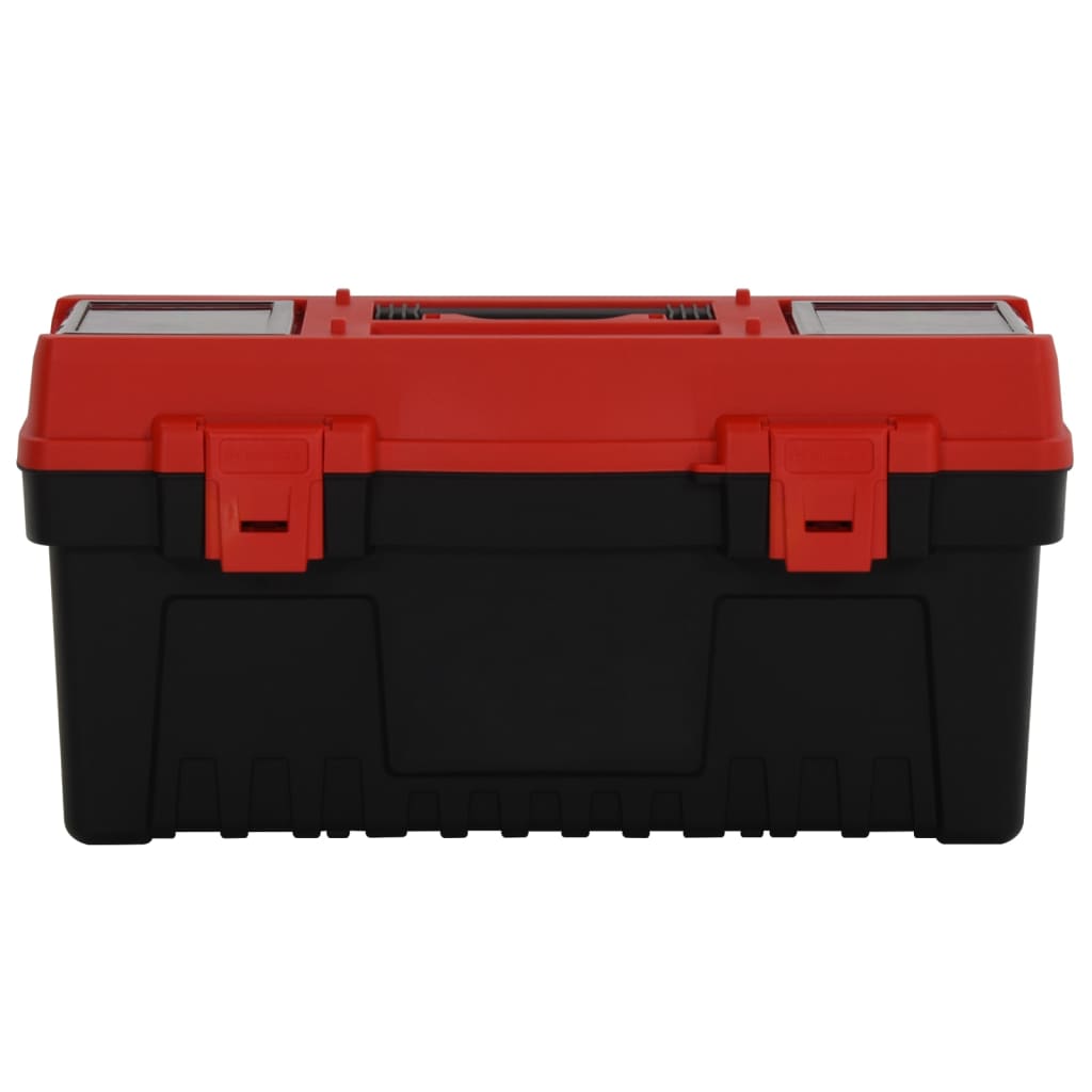 2 St Gereedschapskisten Polypropeen Zwart En Rood