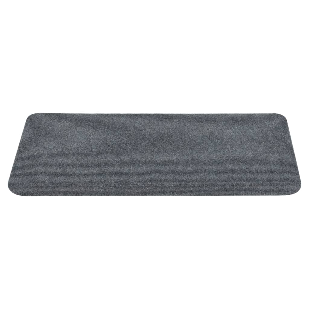 Trapmatten Zelfklevend 15 St 65X28 Cm Grijs