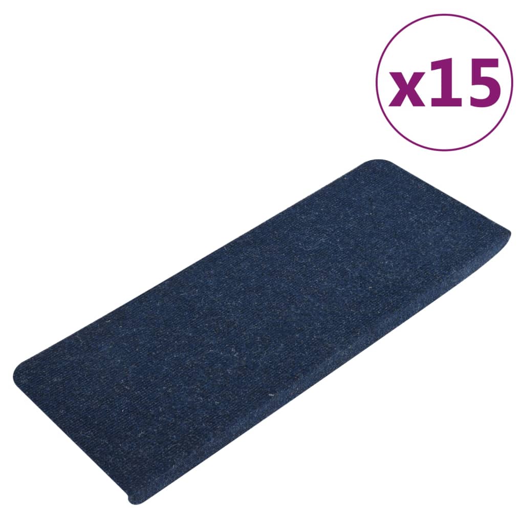 Trapmatten Zelfklevend 15 St 65X28 Cm Blauw