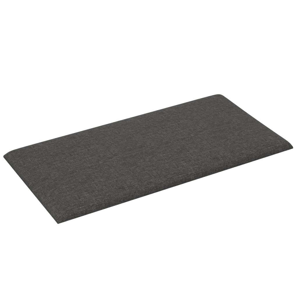 Wandpanelen 12 St 0,54 M² 30X15 Cm Stof Donkergrijs