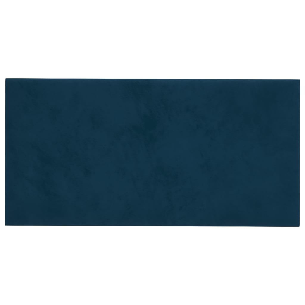 Wandpanelen 12 St 0,54 M² 30X15 Cm Fluweel Blauw