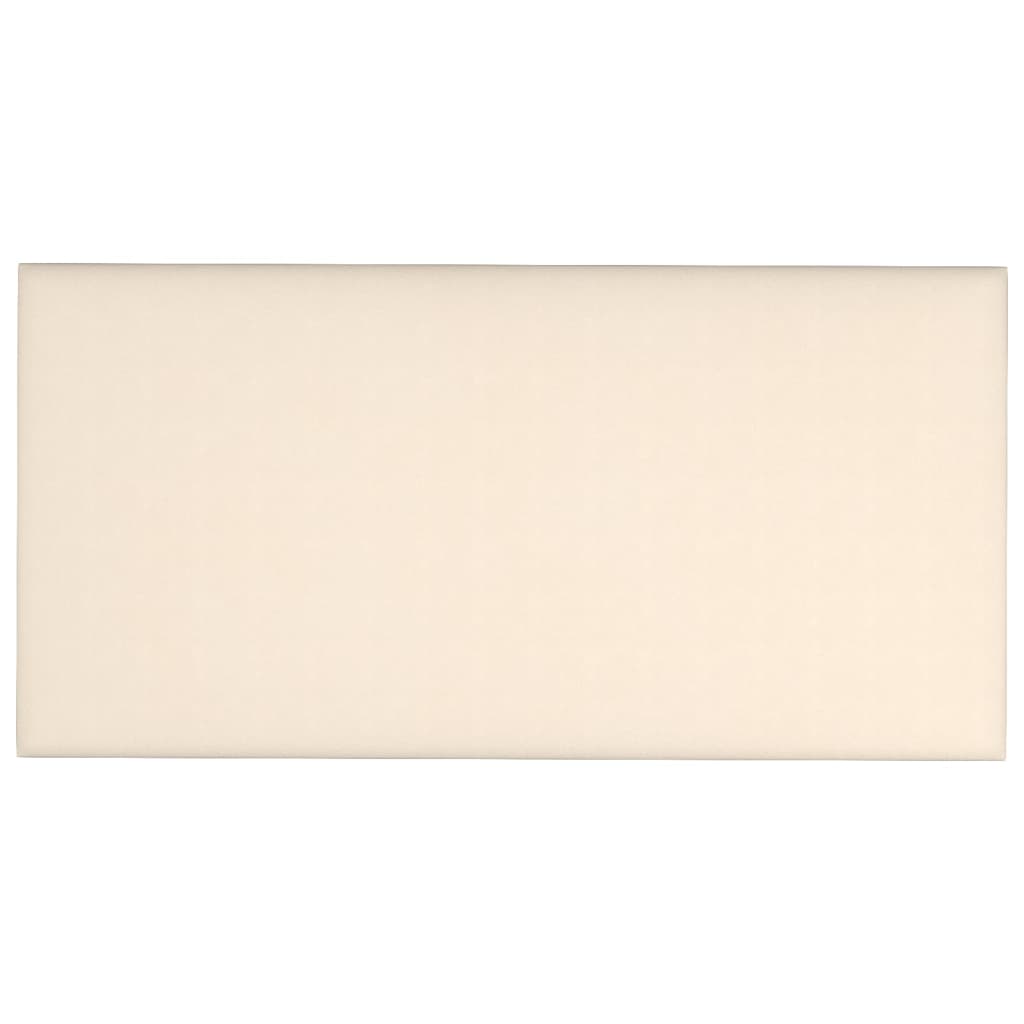 Wandpanelen 12 St 0,54 M² 30X15 Cm Fluweel Crèmekleurig