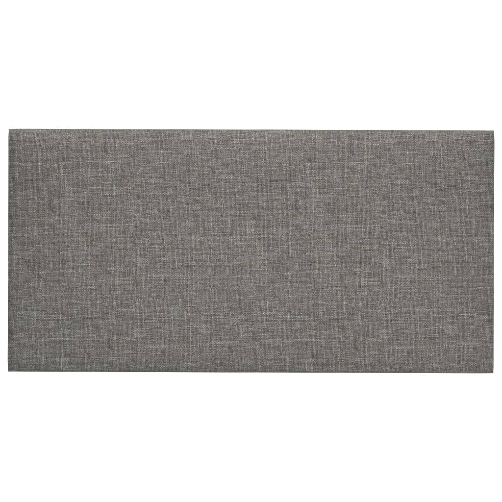 Wandpanelen 12 St 2,16 M² 60X30 Cm Stof Lichtgrijs