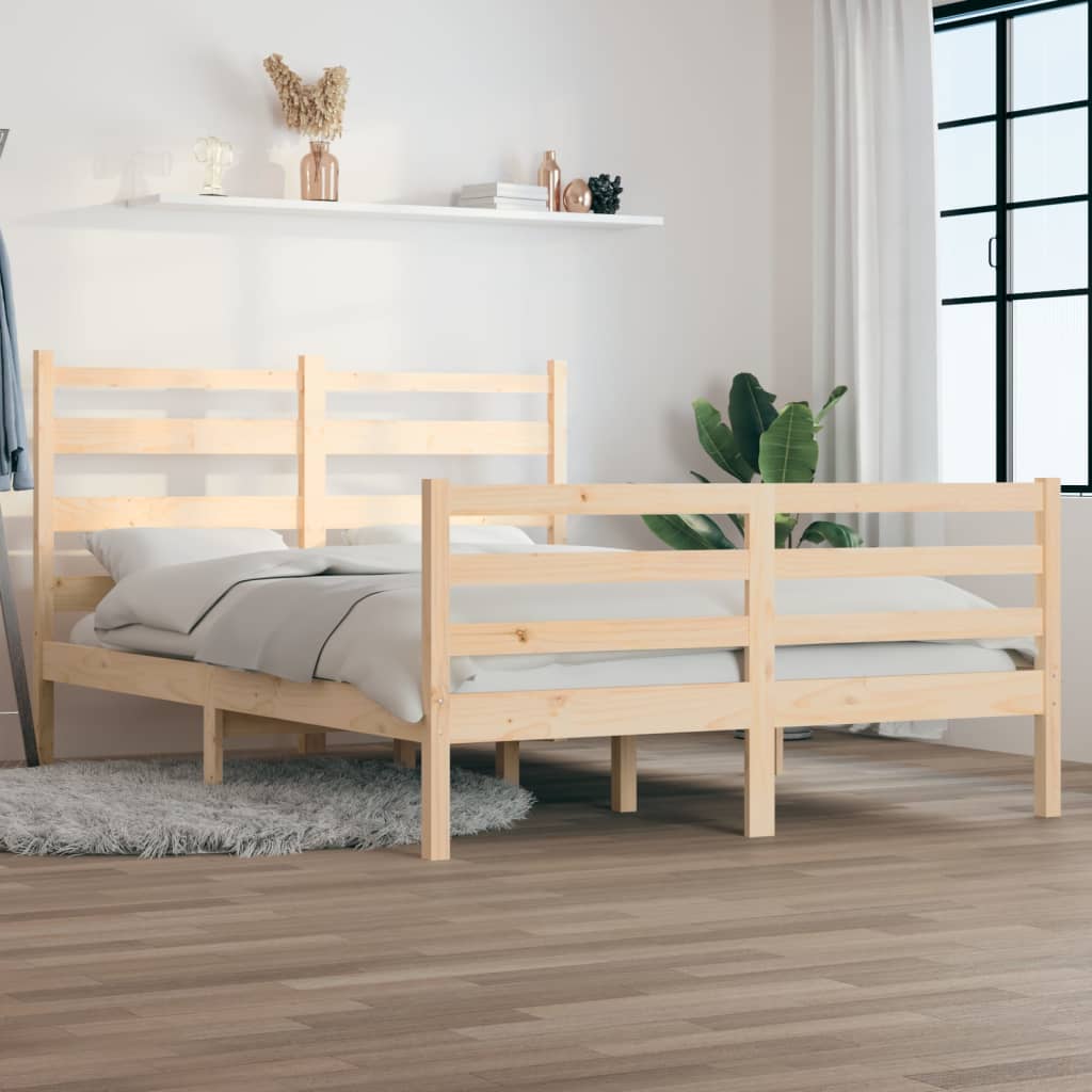 Bedframe Massief Grenenhout 120X200 Cm