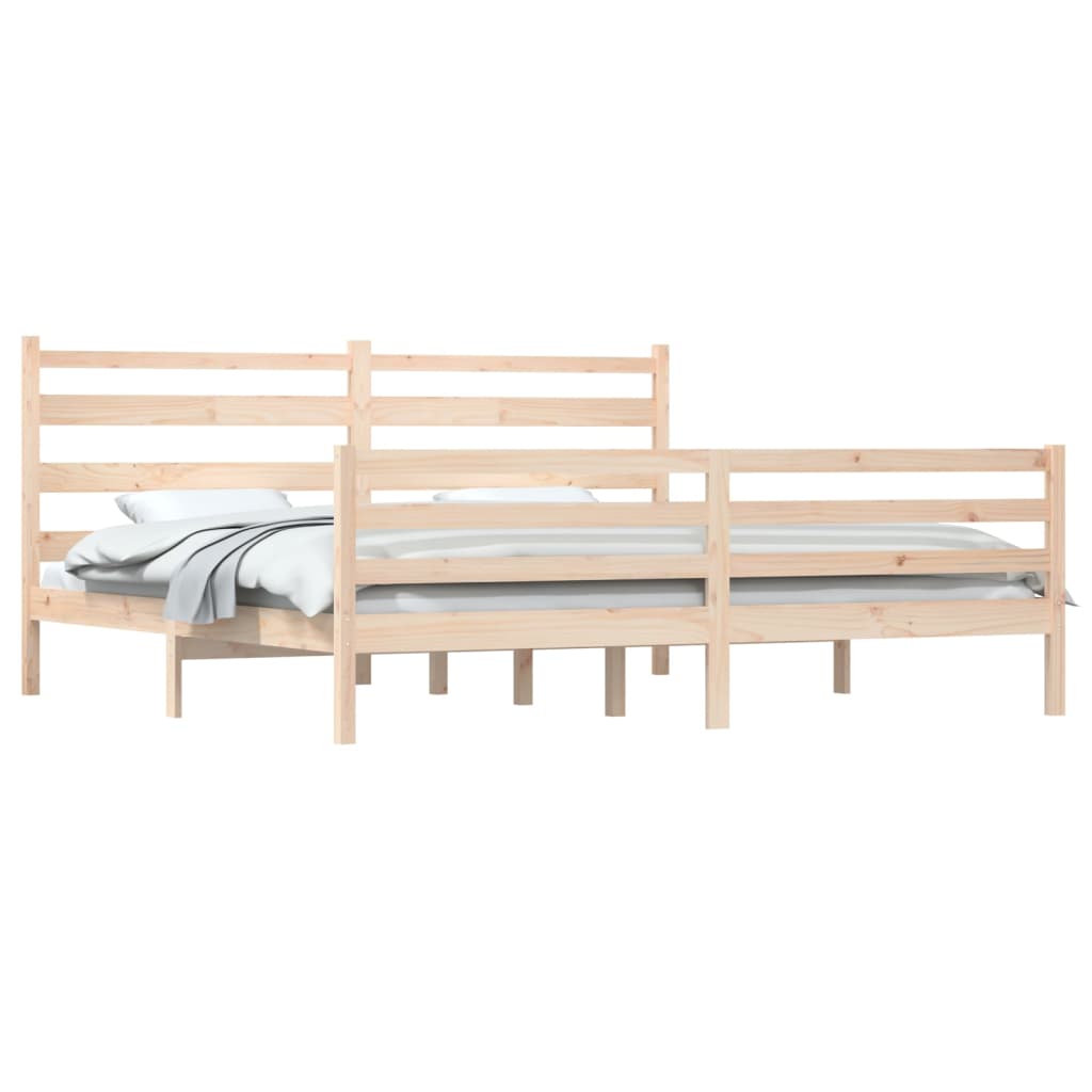 Bedframe Massief Grenenhout 200X200 Cm