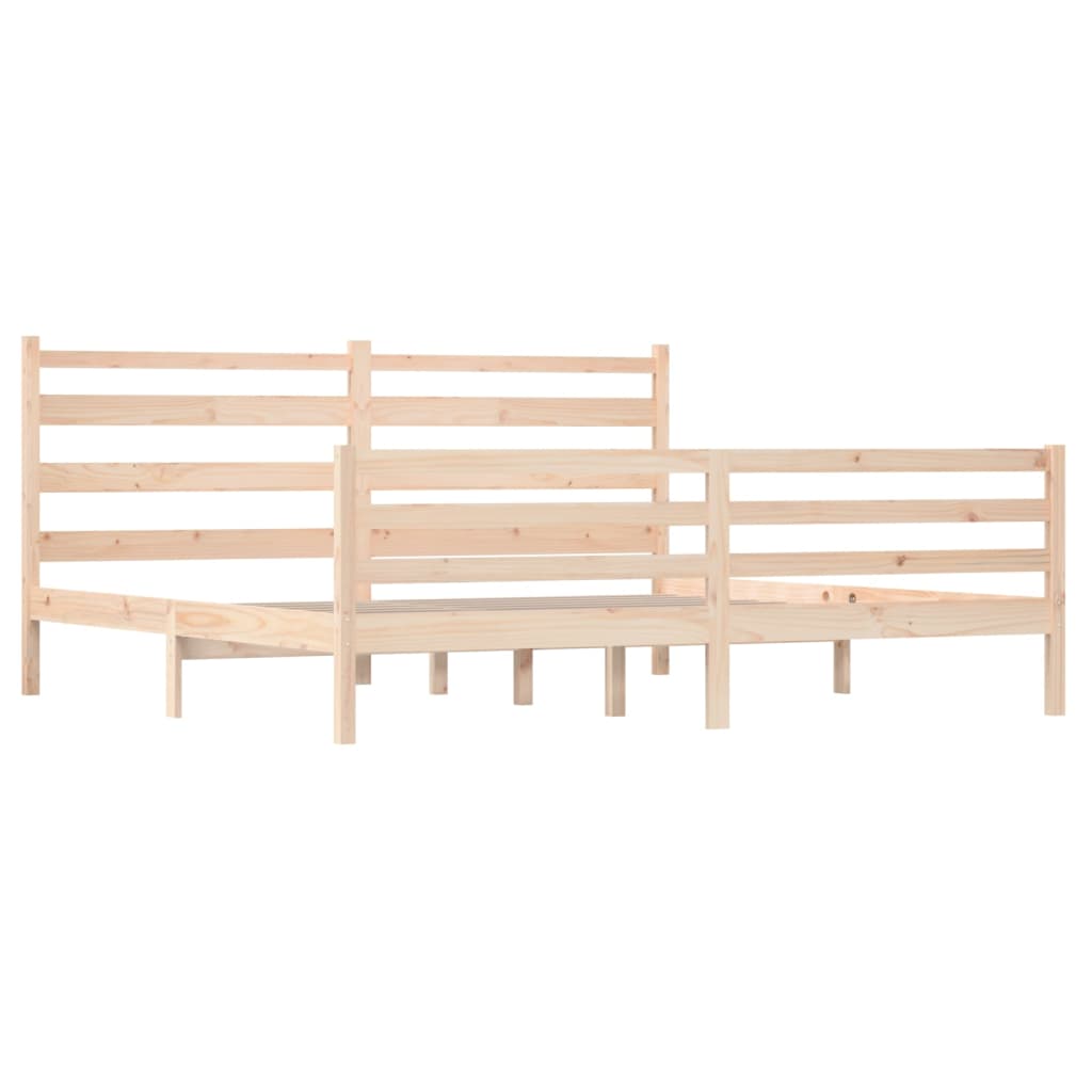 Bedframe Massief Grenenhout 200X200 Cm