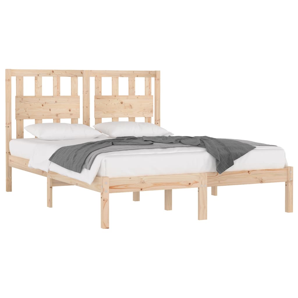 Bedframe Massief Grenenhout 120X190 Cm 4Ft Small Double