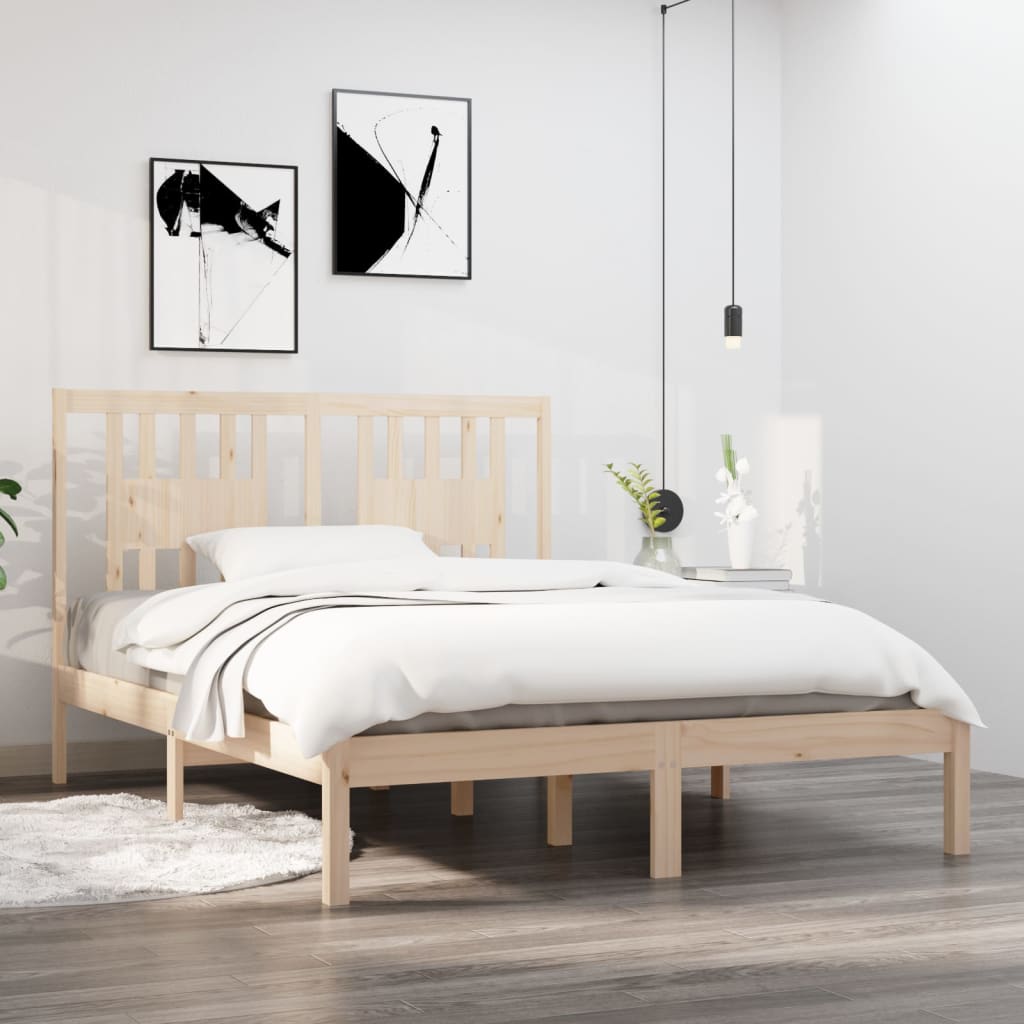 Bedframe Massief Hout 120X190 Cm 4Ft Small Double