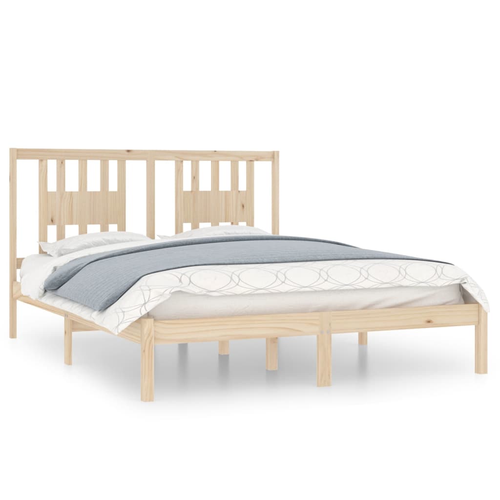 Bedframe Massief Grenenhout 140X200 Cm