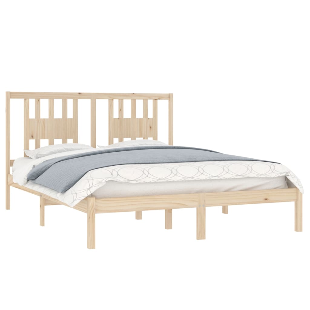 Bedframe Massief Grenenhout 140X200 Cm
