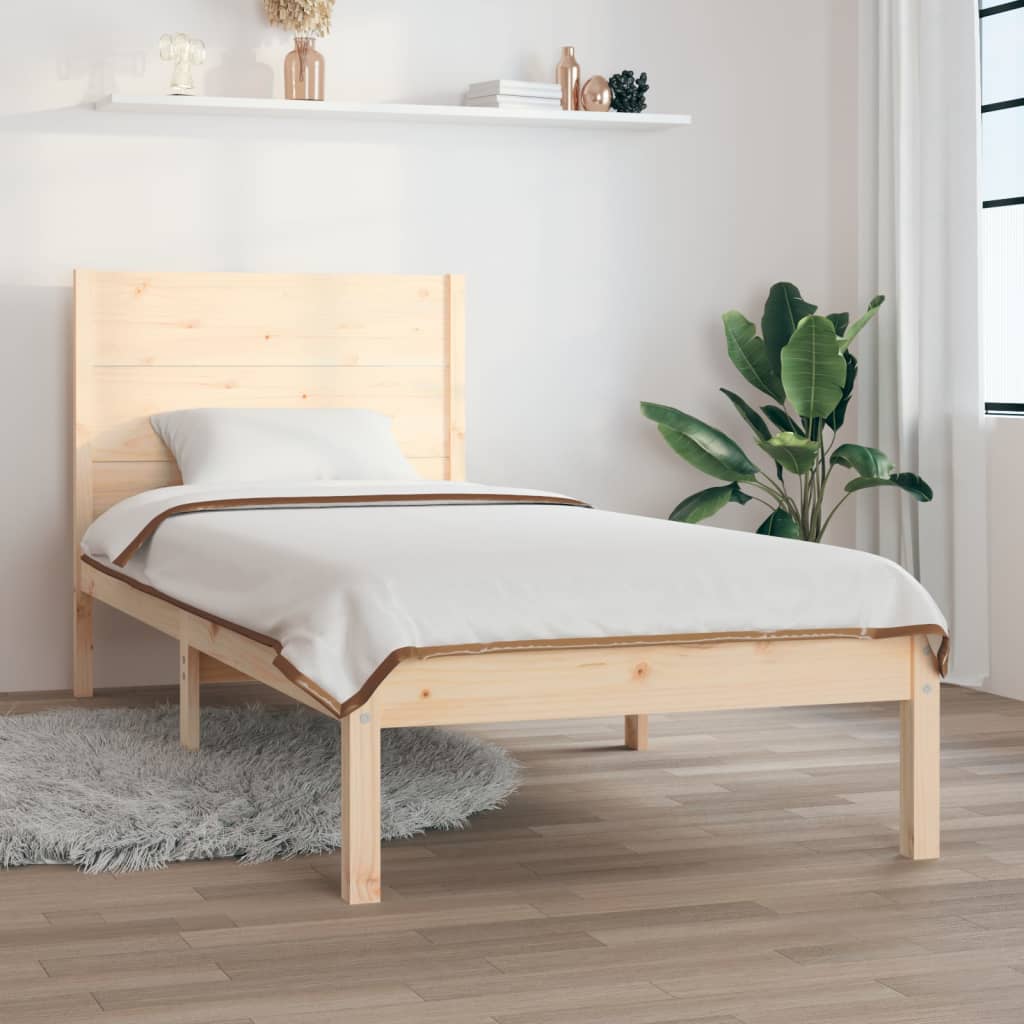 Bedframe Massief Grenenhout 100X200 Cm