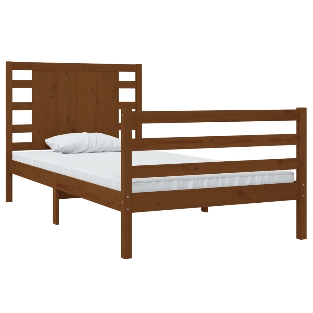 Bedframe Massief Grenenhout Honingbruin 100X200 Cm