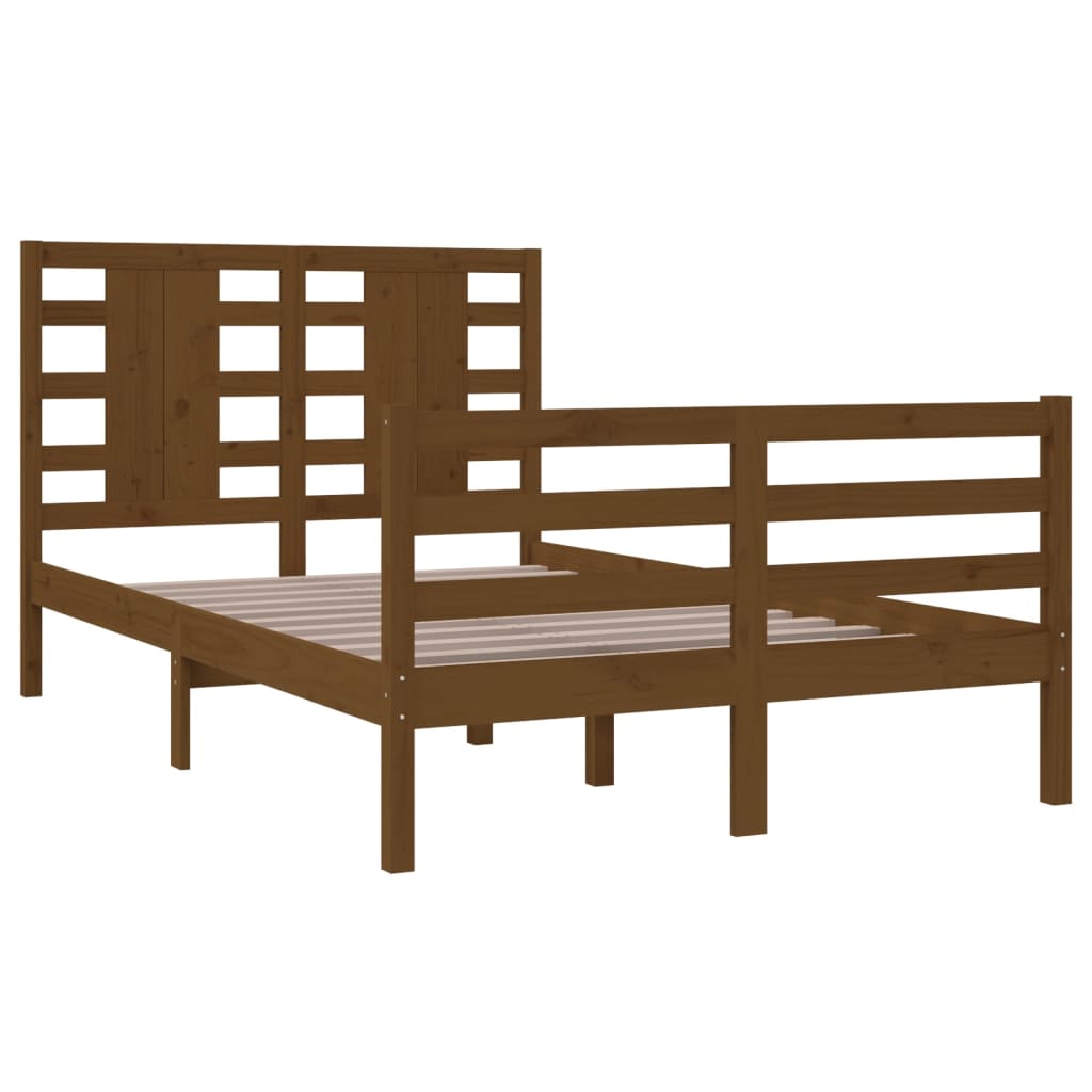 Bedframe Massief Grenenhout Honingbruin 120X200 Cm