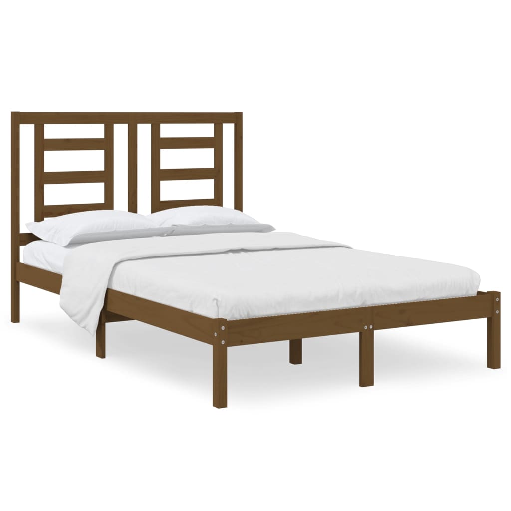 Bedframe Massief Grenenhout Honingbruin 120X200 Cm