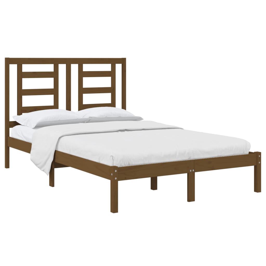 Bedframe Massief Grenenhout Honingbruin 120X200 Cm