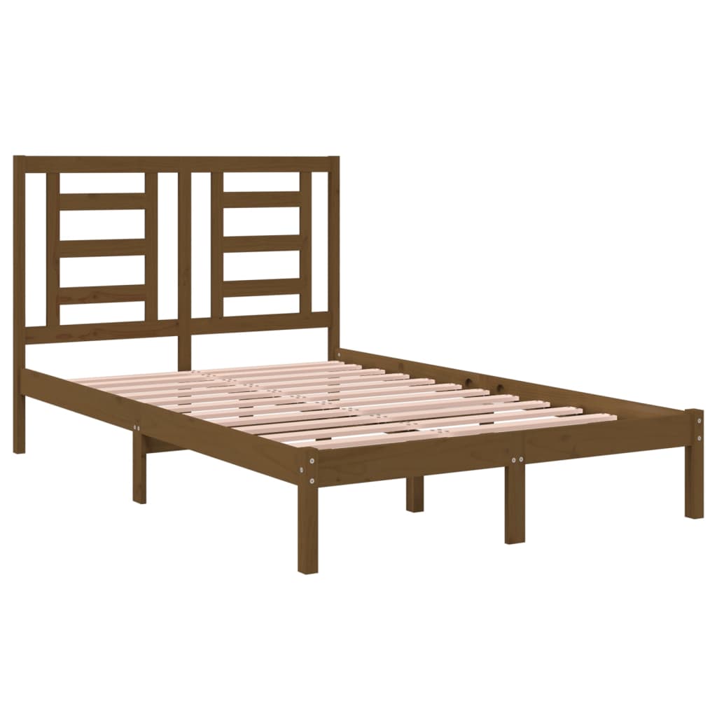 Bedframe Massief Grenenhout Honingbruin 120X200 Cm