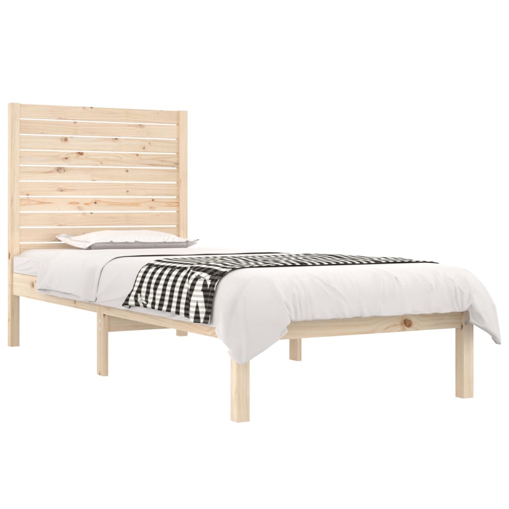 Bedframe Massief Hout 75X190 Cm 2Ft6 Small Single