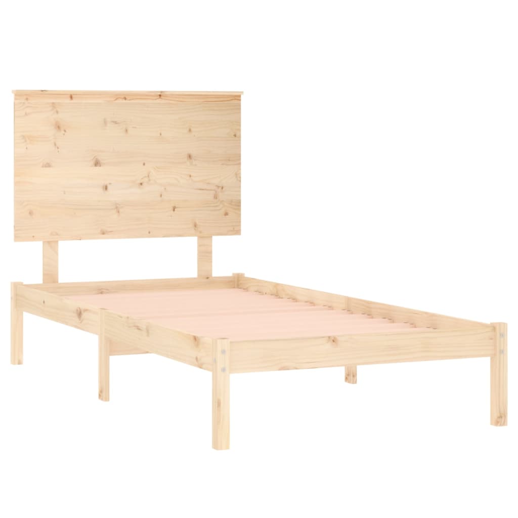 Bedframe Massief Hout 75X190 Cm 2Ft6 Small Single