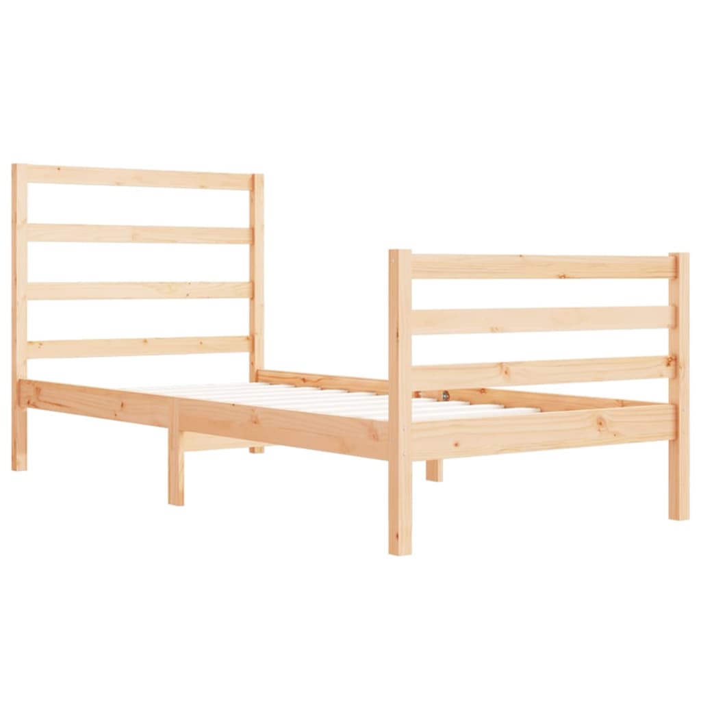 Bedframe Massief Grenenhout 75X190 Cm 2Ft6 Small Single